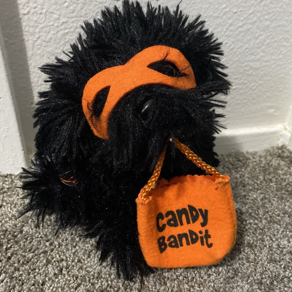 Dan Dee Animated Musical Candy Bandit Puppy Dog 9" Plush Halloween Addams Family